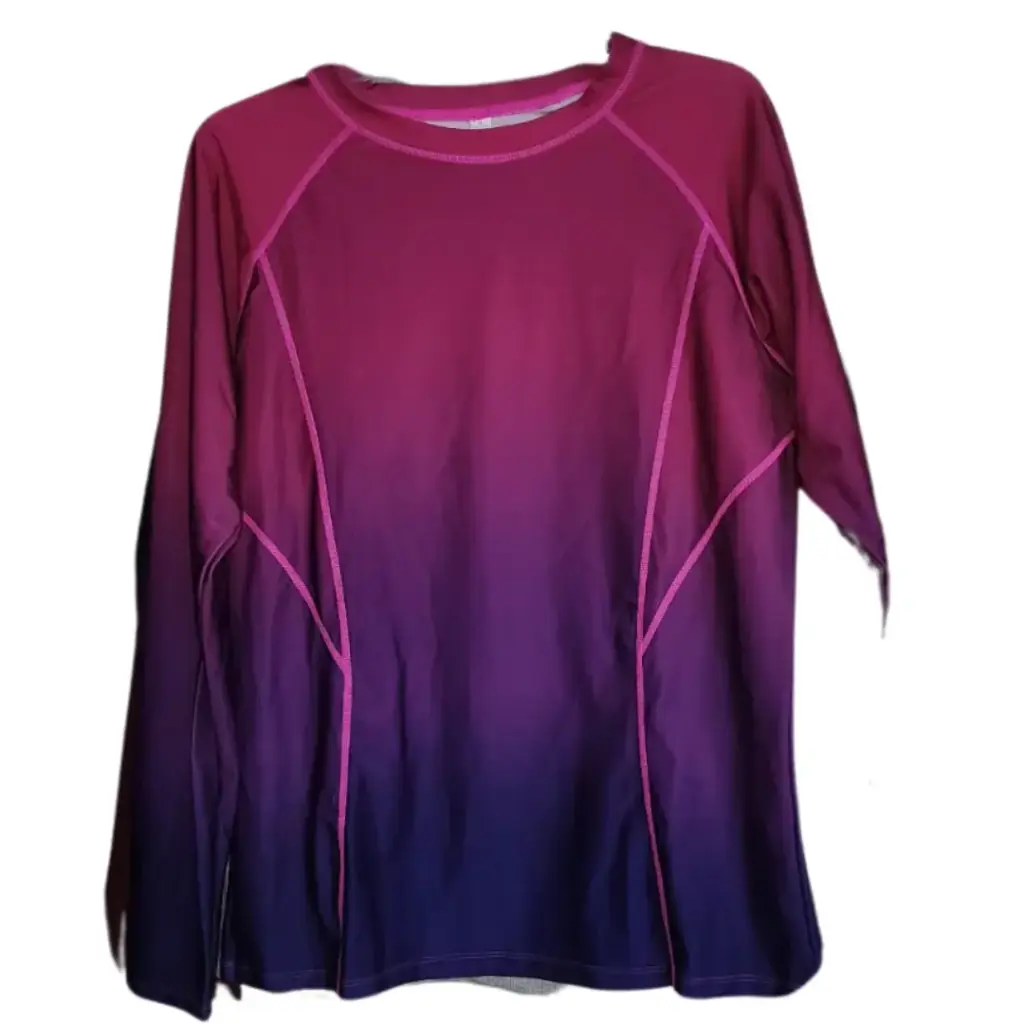 Playera para nadar manga larga  C Tornasol T XL