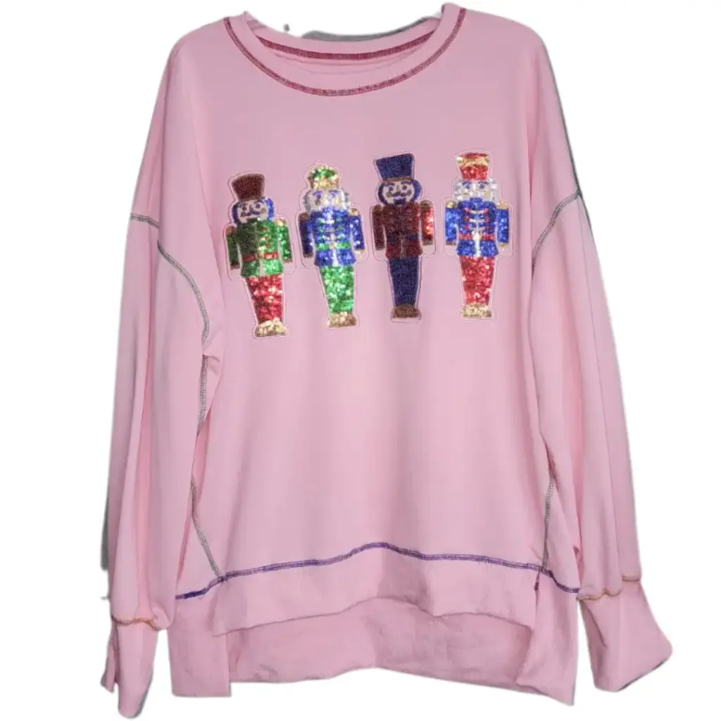 [113343] Sudadera navideña con lentejuelas C Rosa T XXL