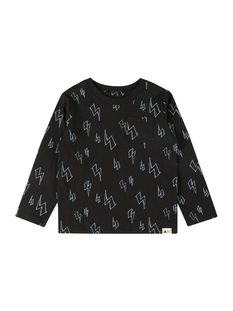 Playera manga larga GAP C Negro rayos T 3