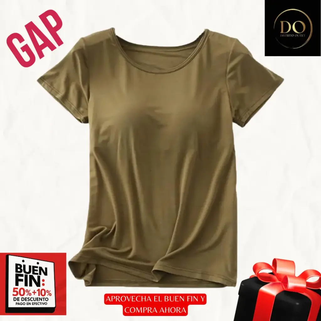 [333943] Playera GAP C Verde militar T L