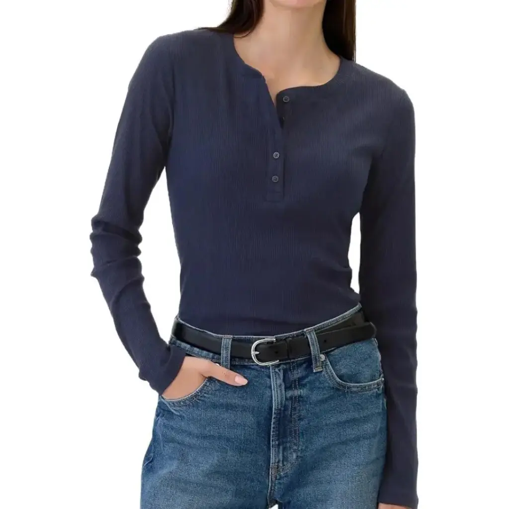 Blusa manga larga GAP C Azul grisáceo T XXS 