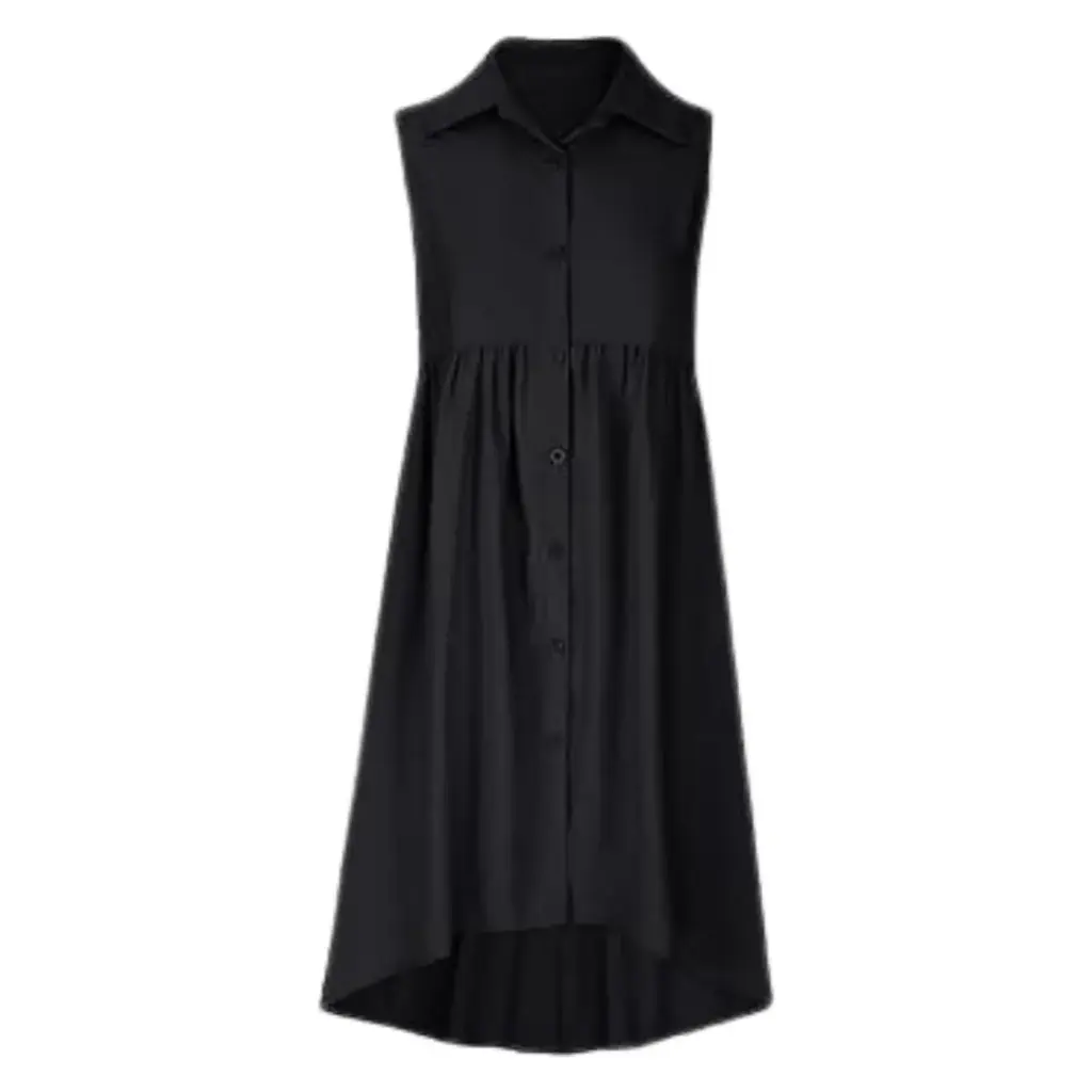 Vestido con Botones GAP C Negro T XS
