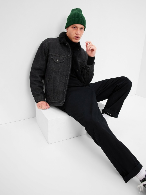 Chaqueta Mezclilla Borrego GAP C Negro T XL