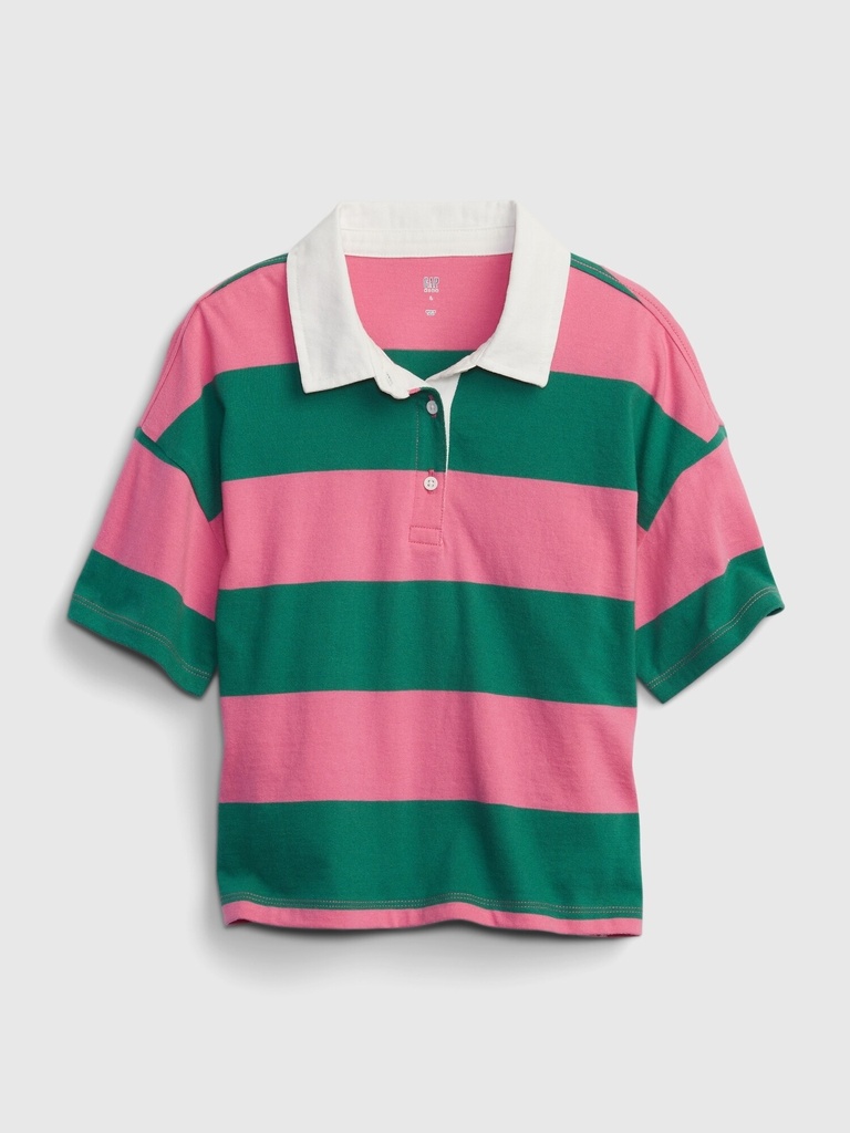 Playera Cuello Polo GAP C Verde Rosa T XL
