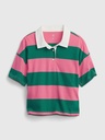 Playera Cuello Polo GAP C Verde Rosa T XL
