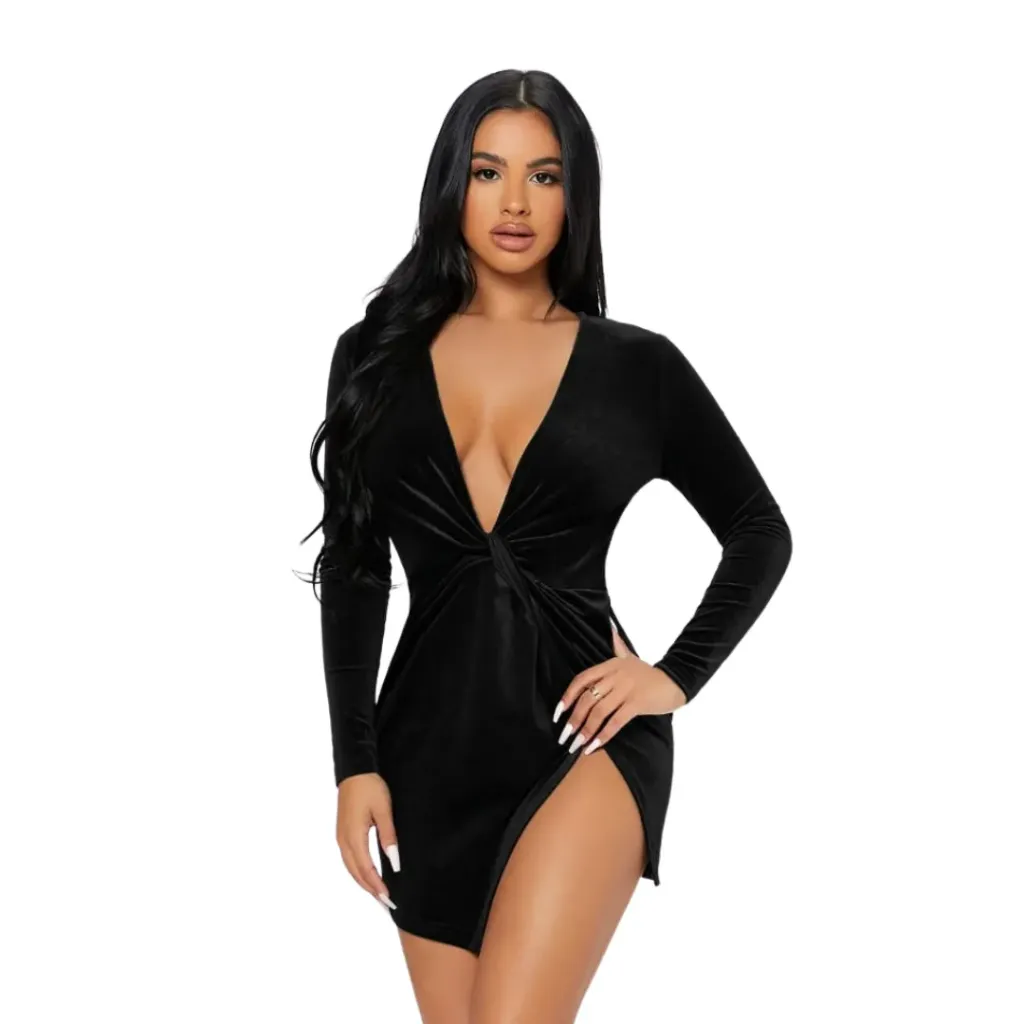 [113600] Vestido Terciopelo Fashion Nova 