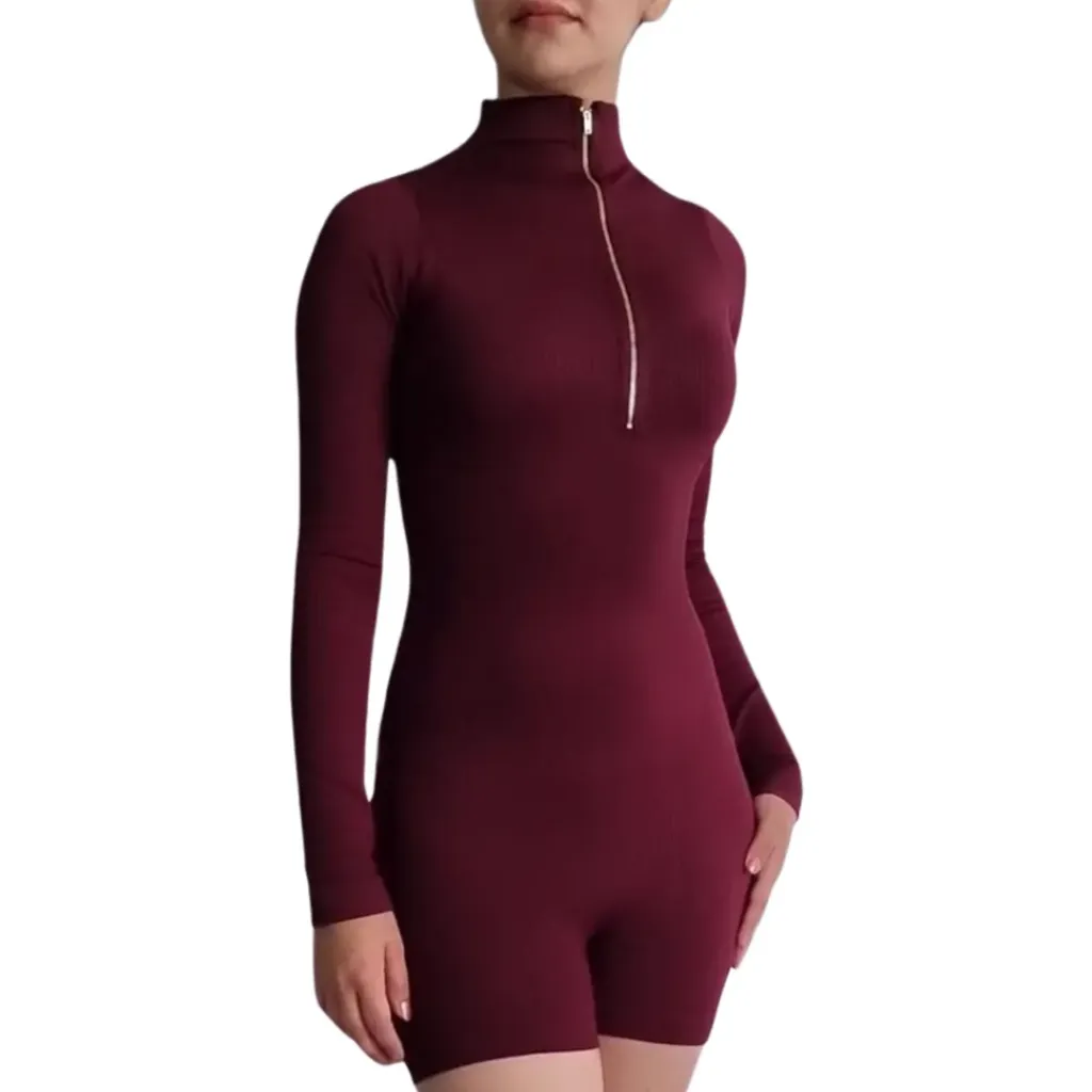 Body Rib Romper Fashion Nova