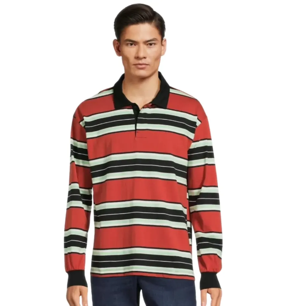 [113678] Playera Manga Larga Cuello Grayson  (M)