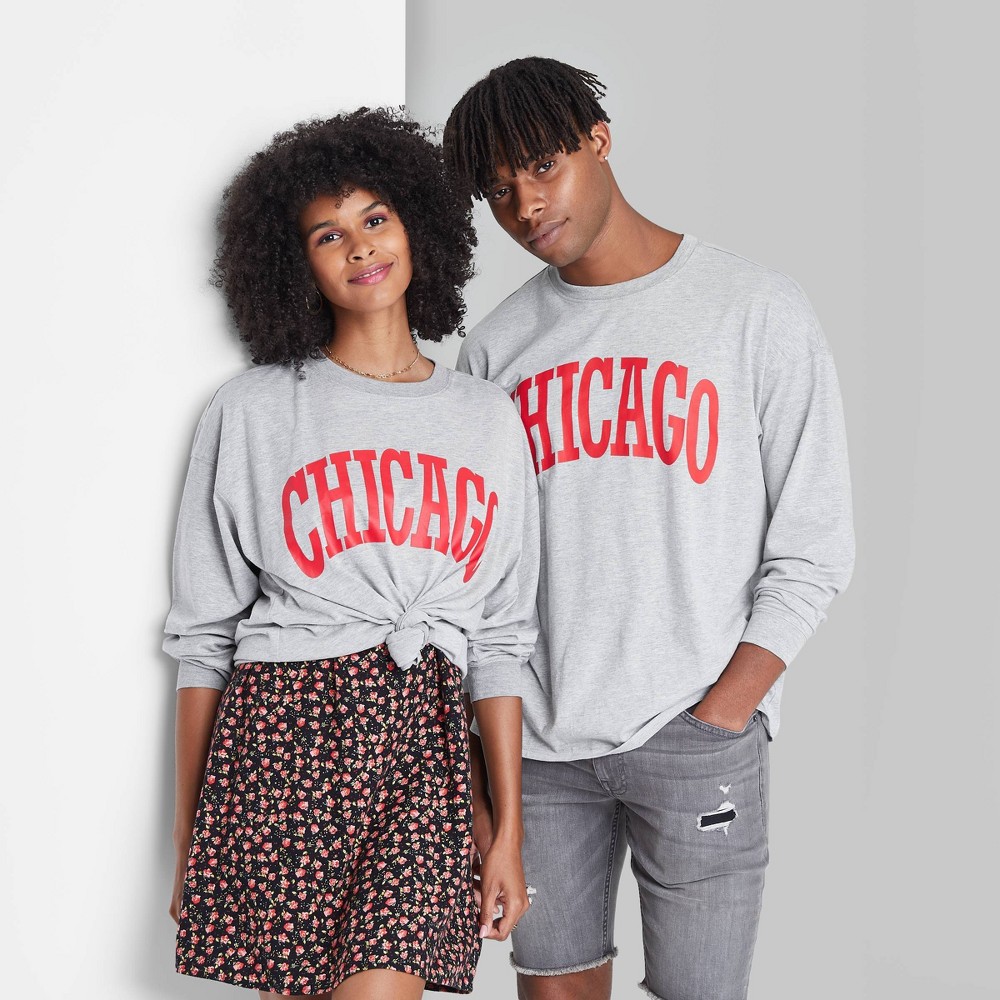 Playera Manga Larga Wild Fable Chicago