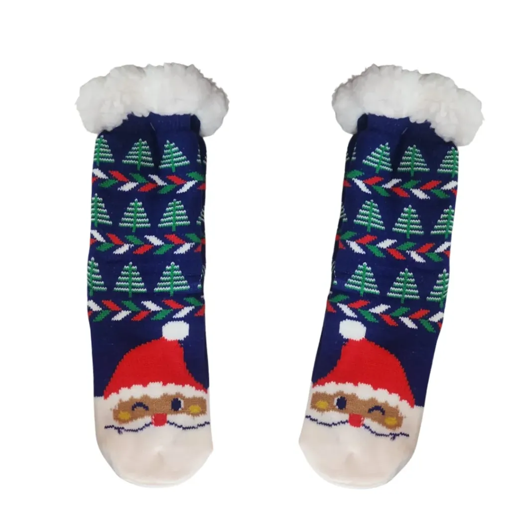 Calceta Navideña Con Peluche 