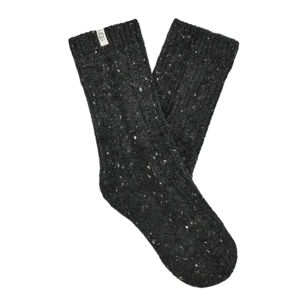 [113800] Calcetin Largo Tejido  (Negro)