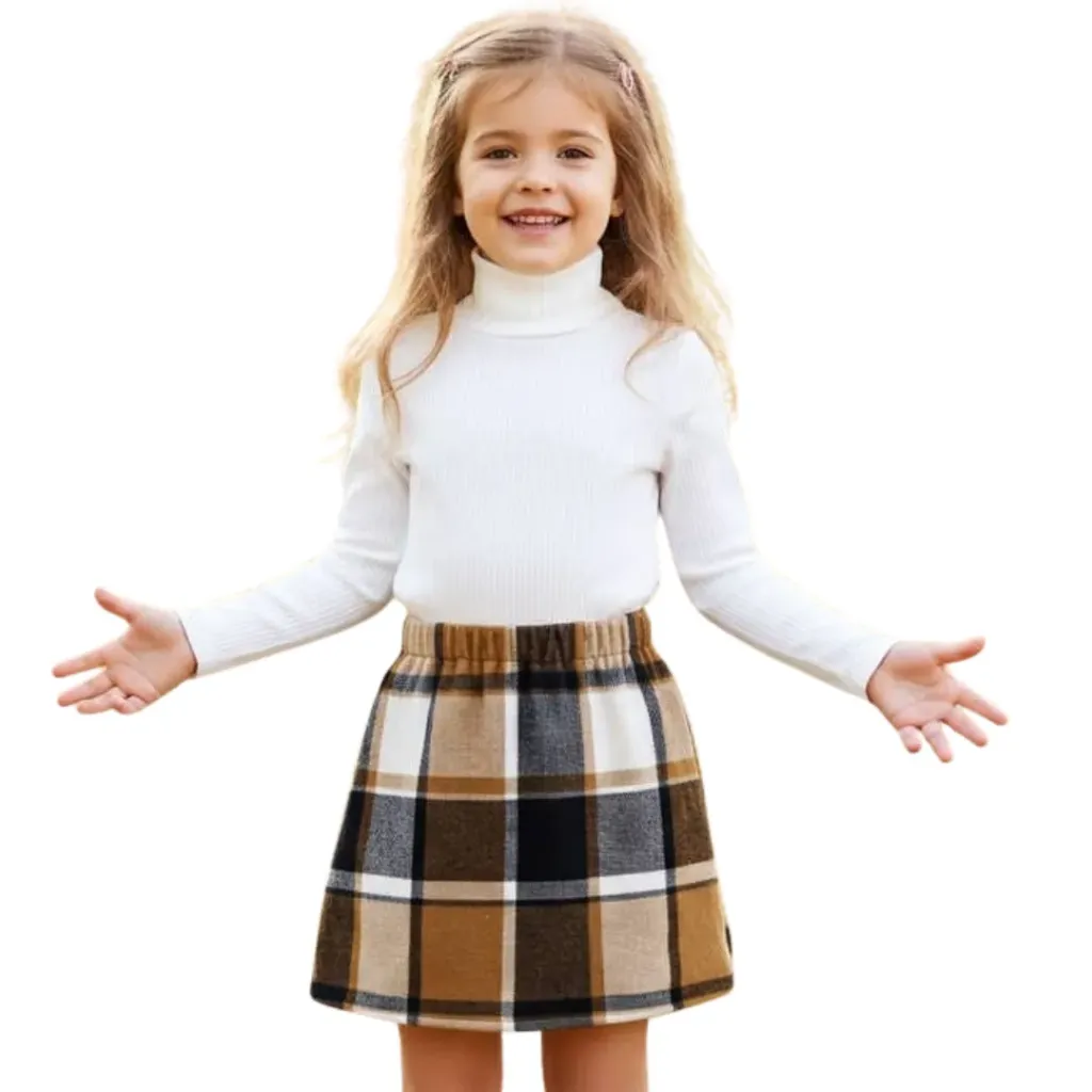 Conjunto Blusa y Falda Cuadrada PatPat