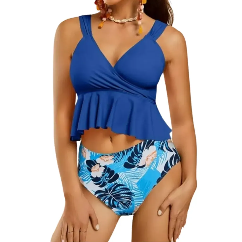 [113861] Traje de Baño 2 Pz C Azul T S