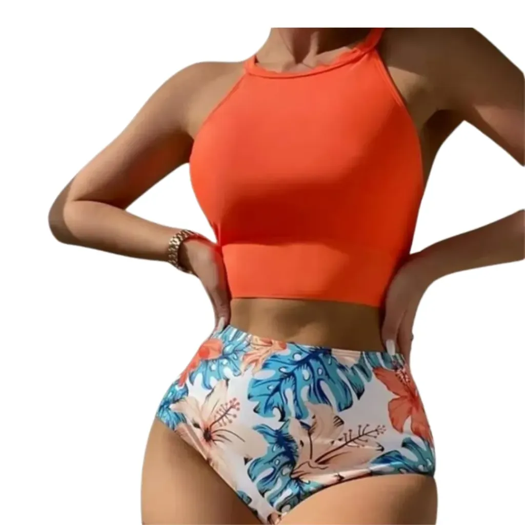 [113862] Traje de Baño 2 Pz C Naranja T S