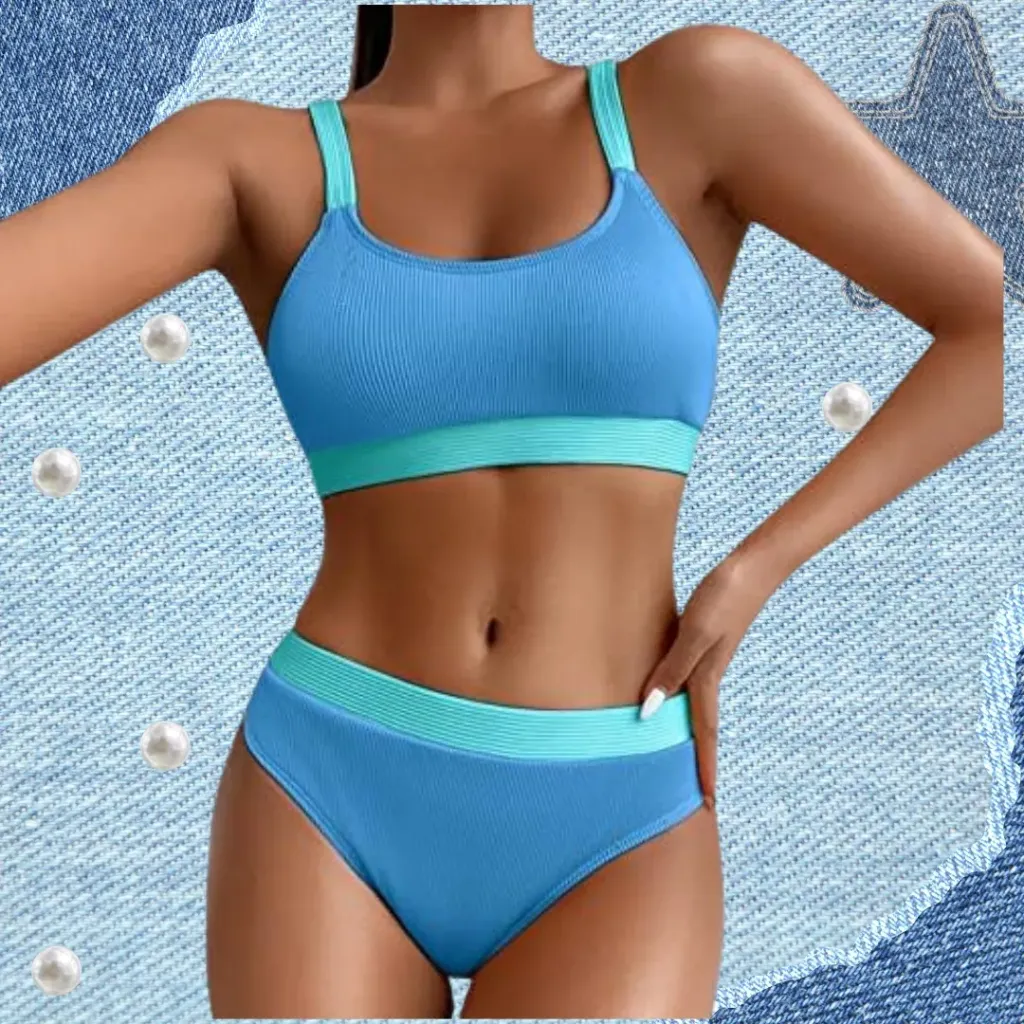 [113902] Traje de Baño 2 Pz C Azul Rey T L