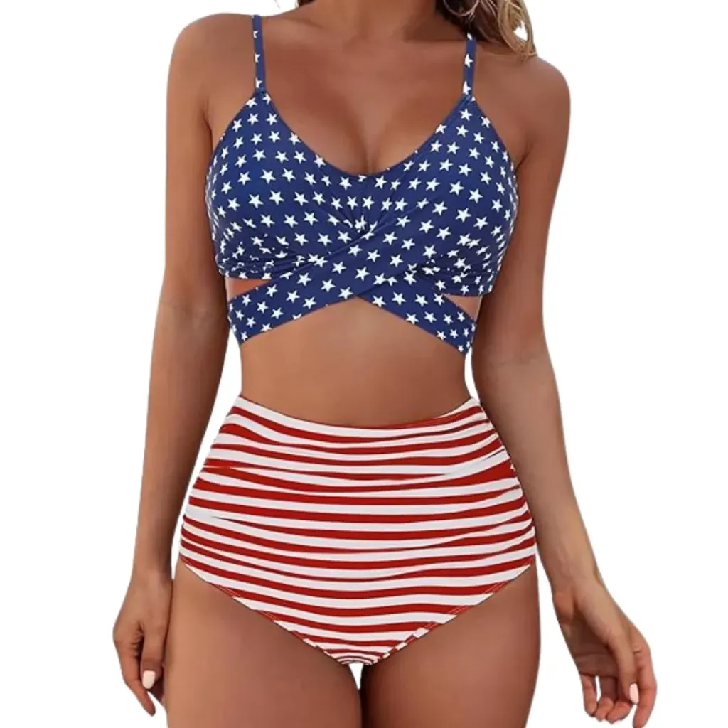 [113926] Traje de Baño USA 2 Pz C Azul T S