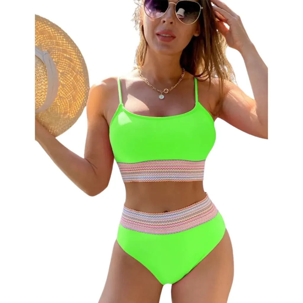 [113927] Traje de Baño 2 Pz C Verde T S