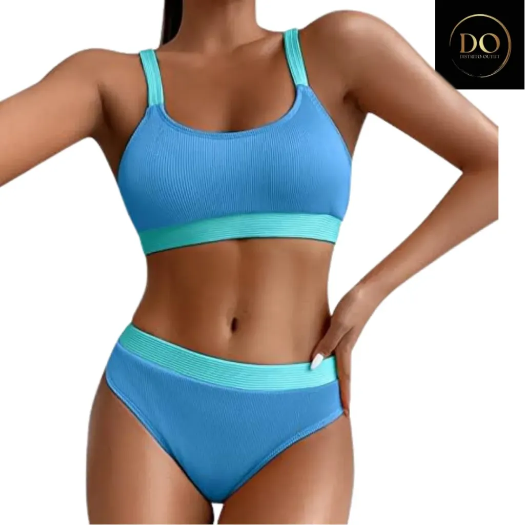 [113949] Traje de Baño 2 Pz C Azul T M