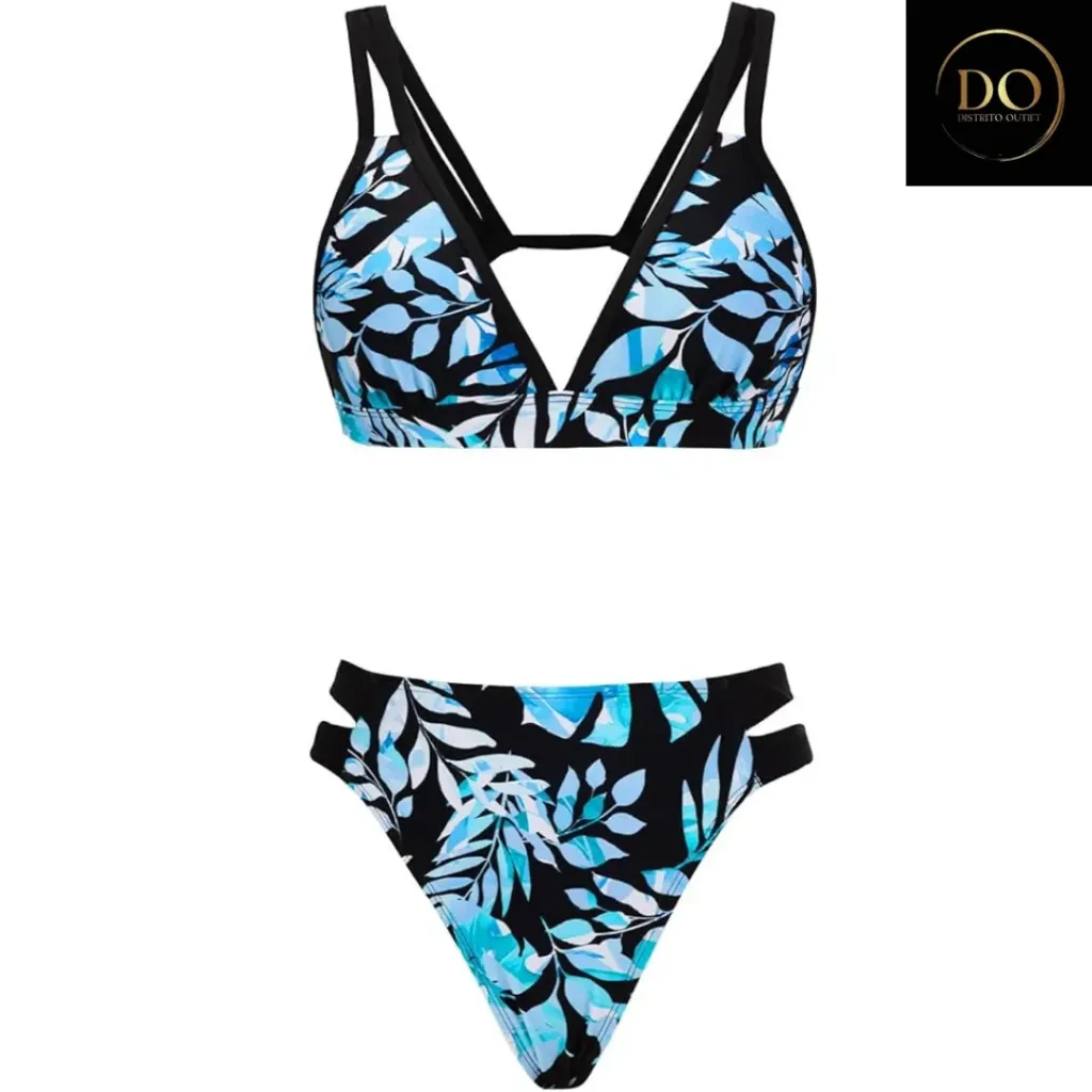 [113960] Traje de Baño Cupshe 2 Pz C Azul Negro T M