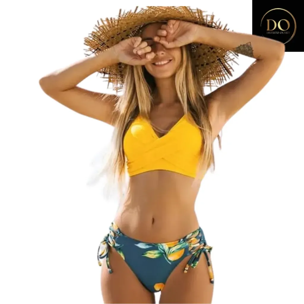 [113965] Traje de Baño 2 Pz C Amarillo T M