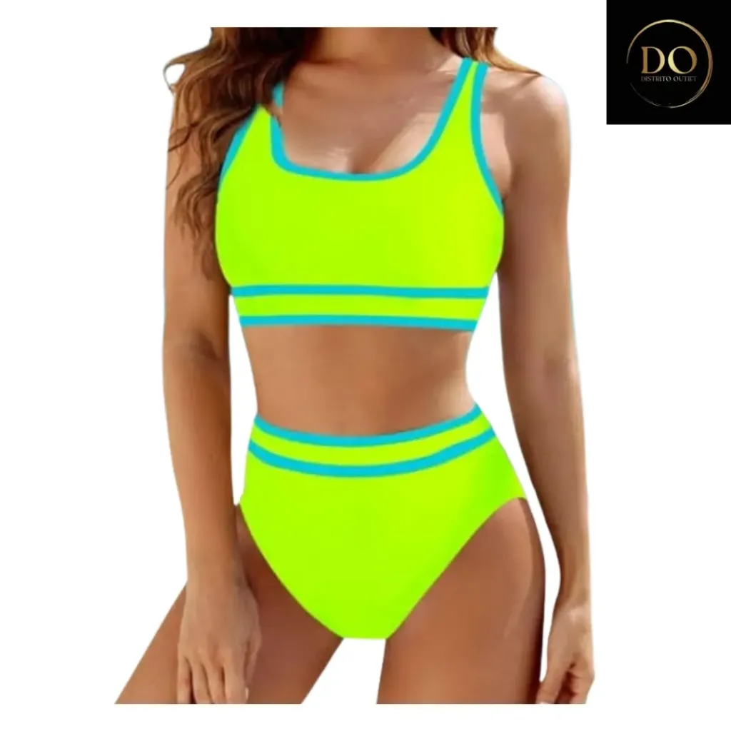 [113969] Traje de Baño 2 Pz C Verde Fosforescente T M