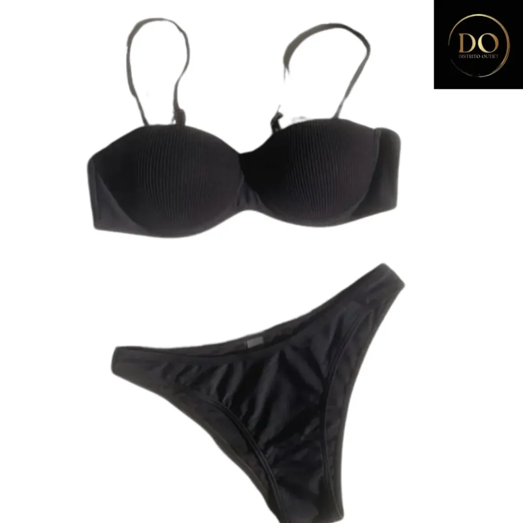 Traje de Baño 2 Pz C Negro T S