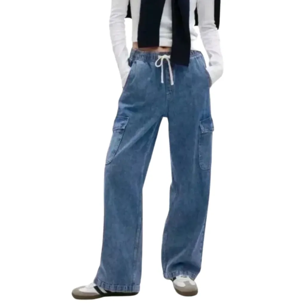 Pantalon con Cordon C Azul Marino