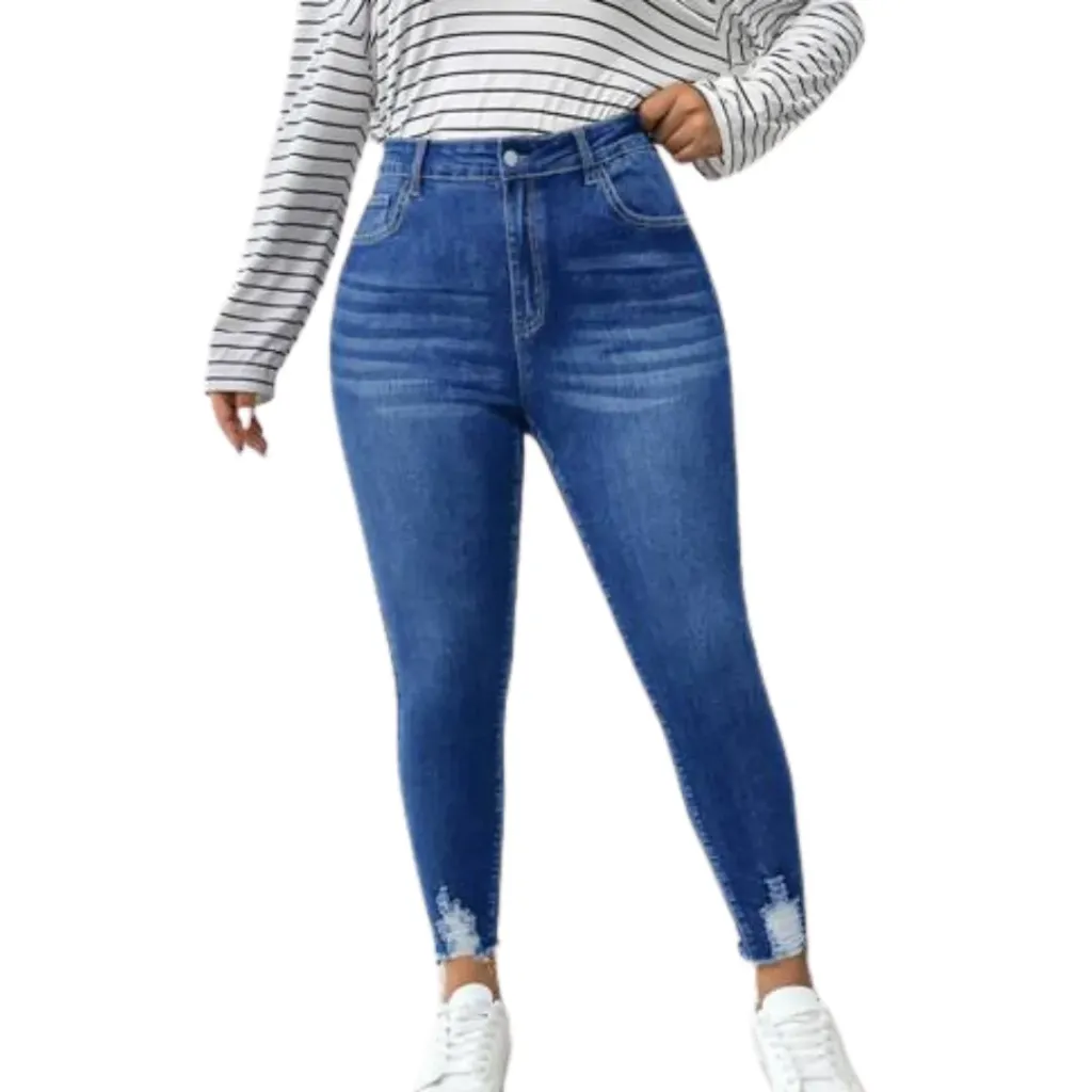 [114093] Pantalon Mezclilla C Azul Marino T XL