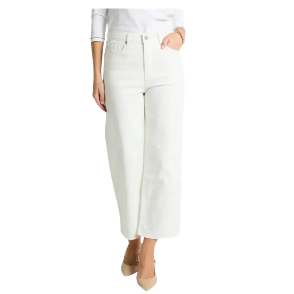 [114097] Pantalon Mezclilla C Blanco T L