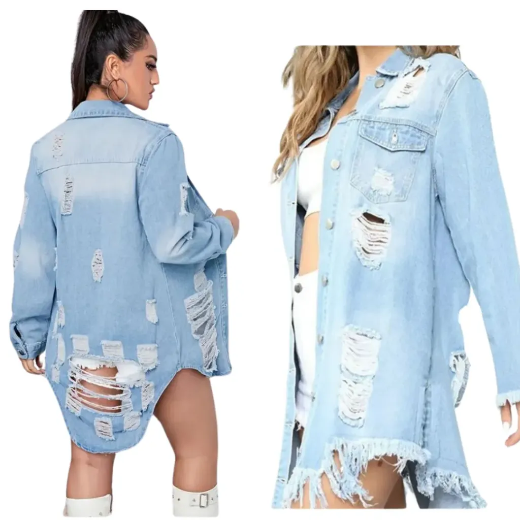 Chamarra Mezclilla Rota C Azul T M