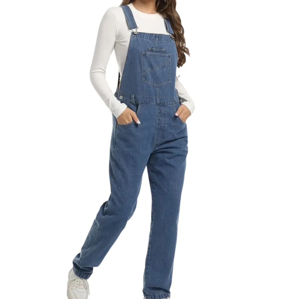 [114205] Overol Tipo Mezclilla C Azul Marino T XL
