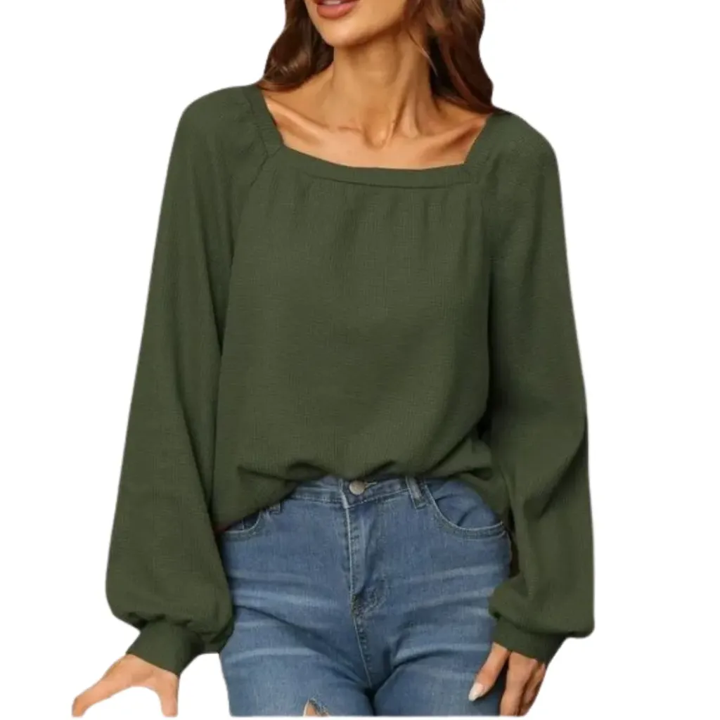 [214135] Blusa Pleione C Verde Militar T S