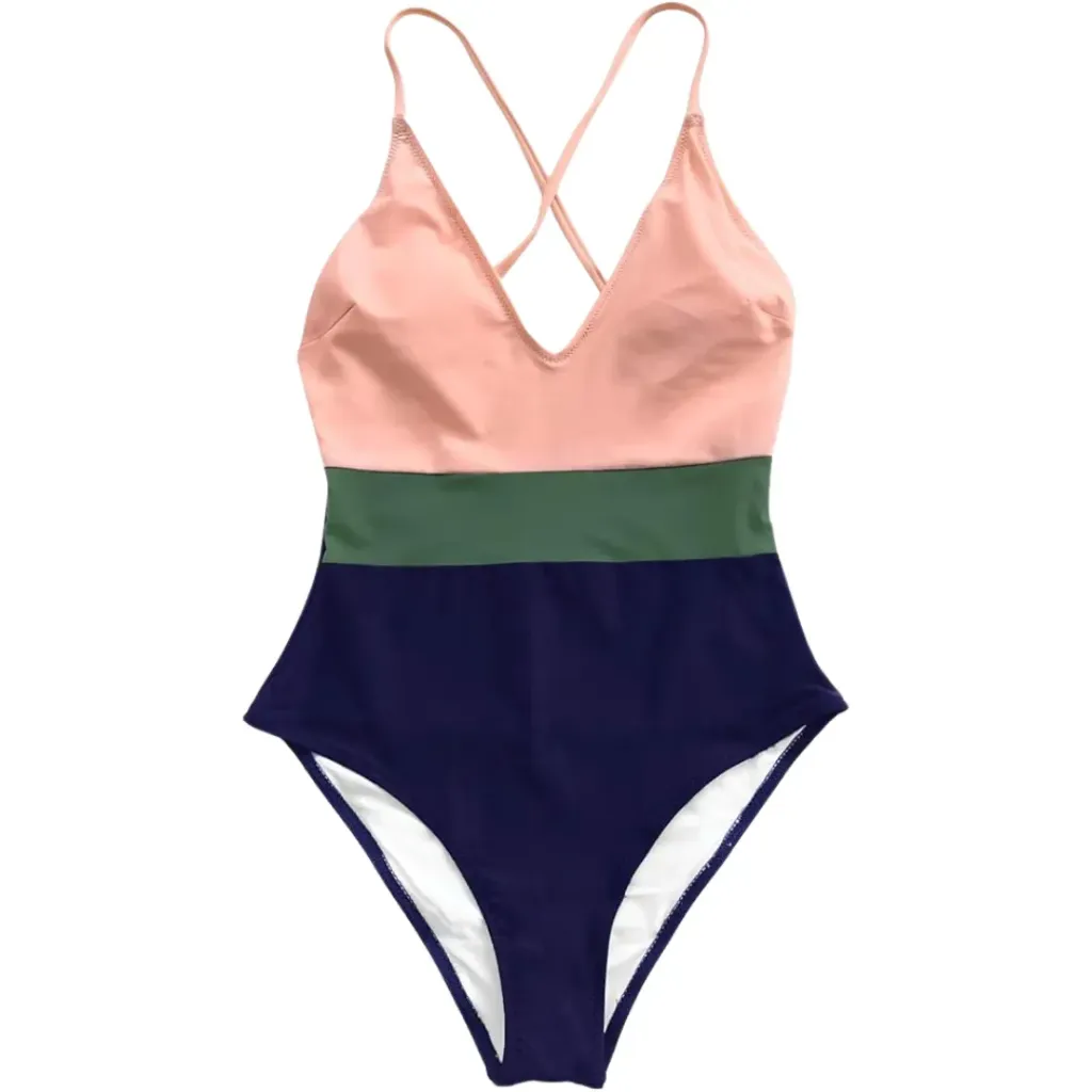 Traje de Baño 1 Pz C Rosa Azul T XL