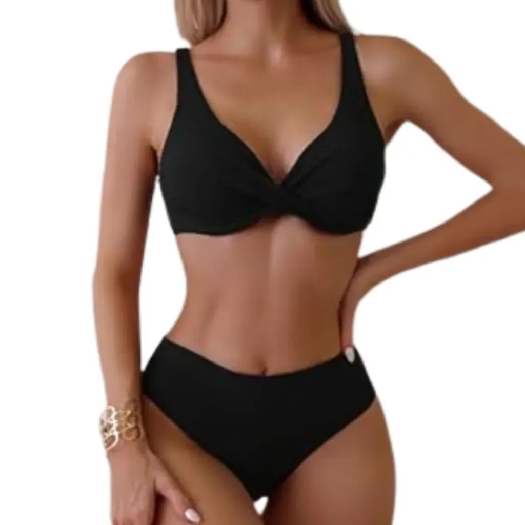 Traje de Baño 2 Pz C Negro T S