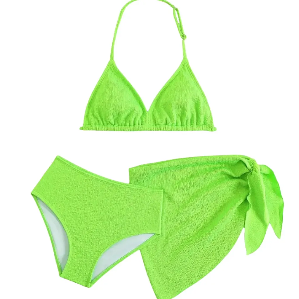 Traje de Baño 3 Pz C Verde Lima T M