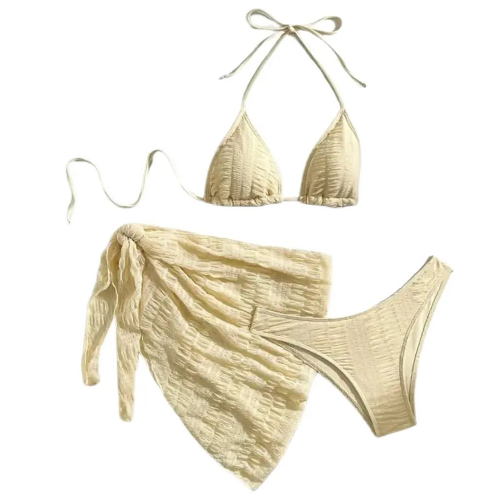 Traje de Baño 3 Pz C Beige T S