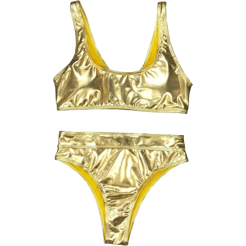 Traje de Baño 2 Pz C Dorado T M