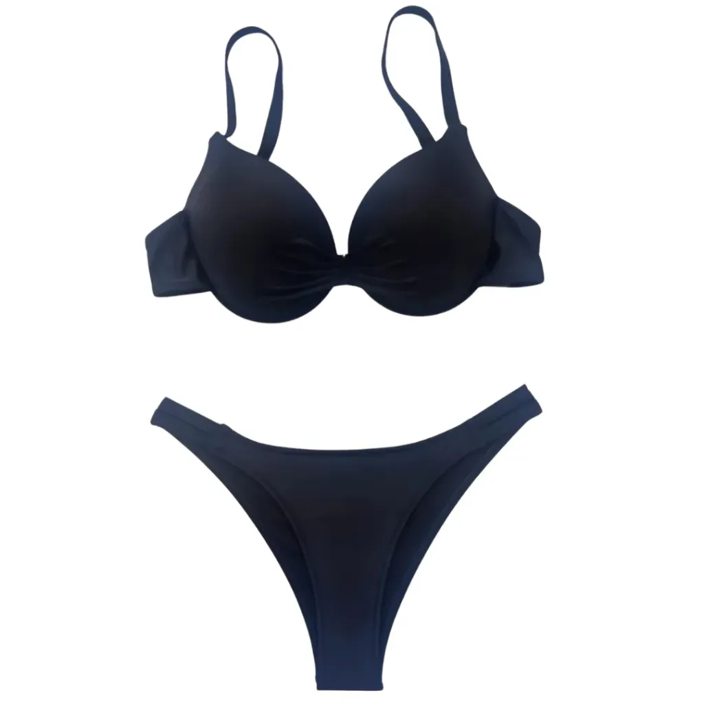 Traje de Baño 2 Pz C Negro T L