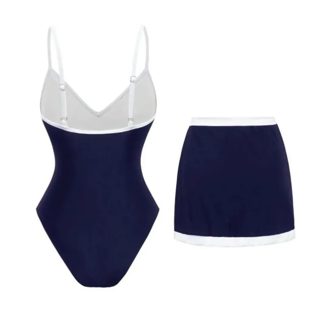 Traje de Baño 2 Pz C Azul Marino T M