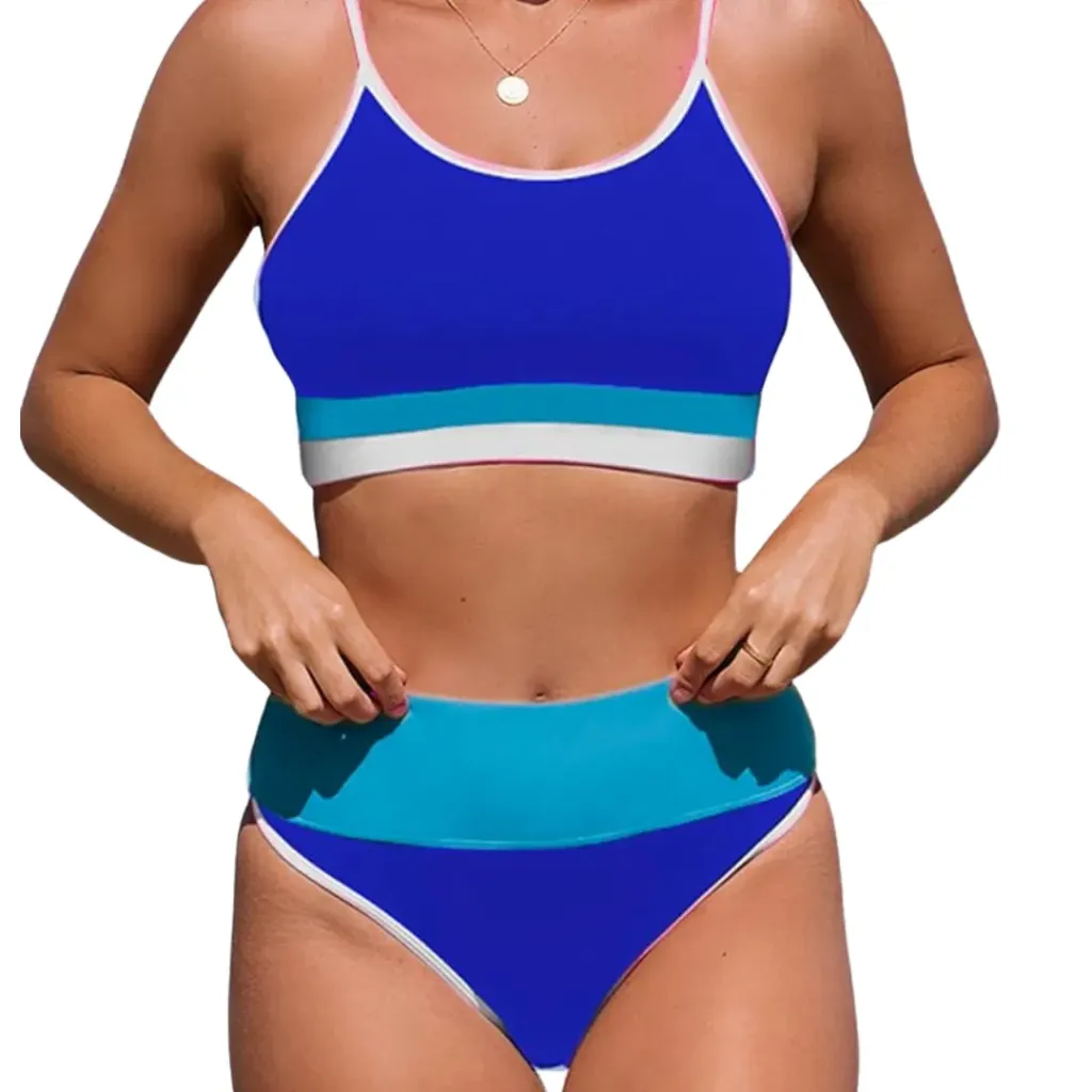 Traje de Baño 2 Pz C Azul Rey T XL