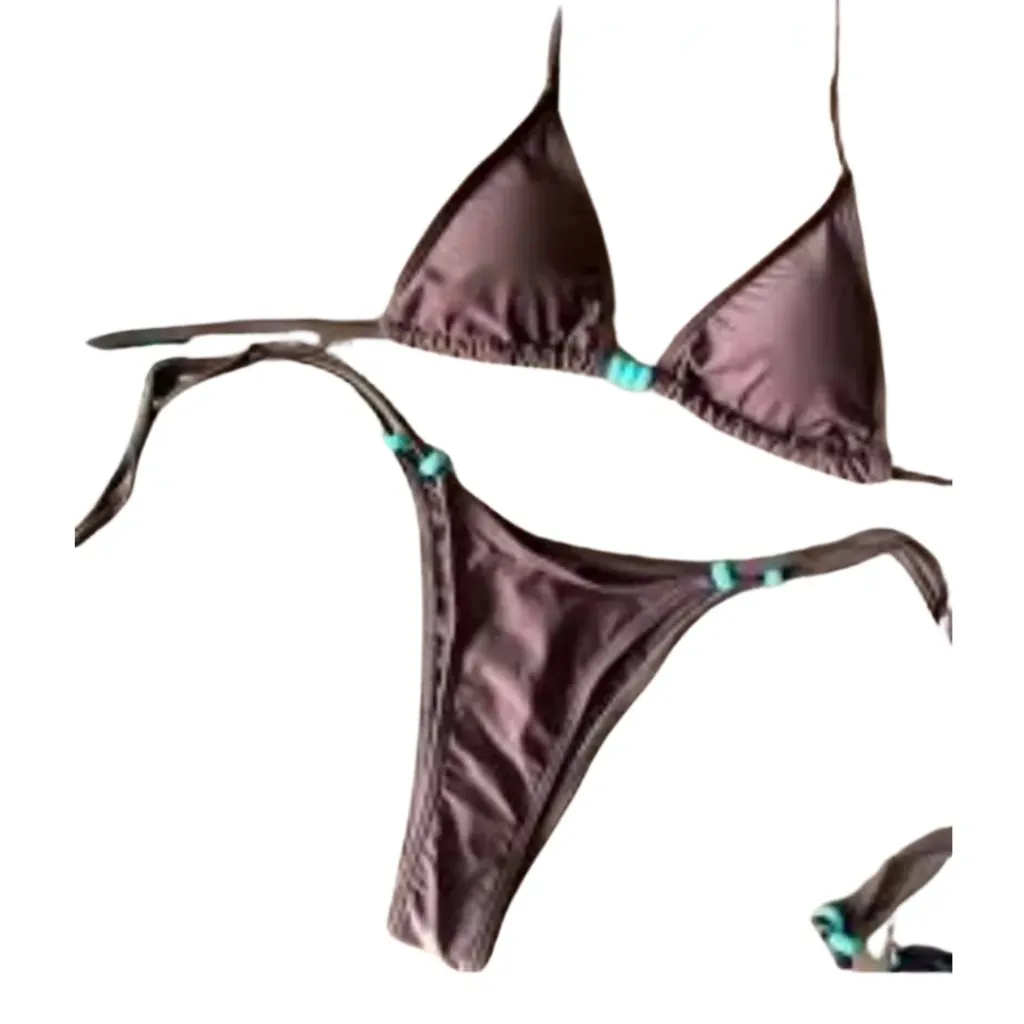 Traje de baño 2 pieza C Cafe T M