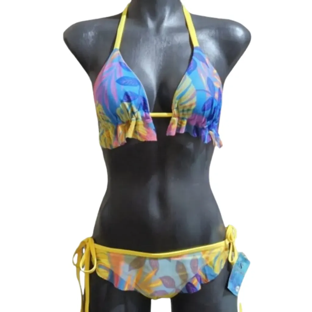 Traje de baño 2 pieza C Azul Rey T S