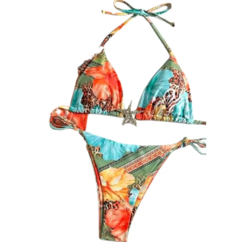 Traje de baño 2 pieza C Naranja T XS