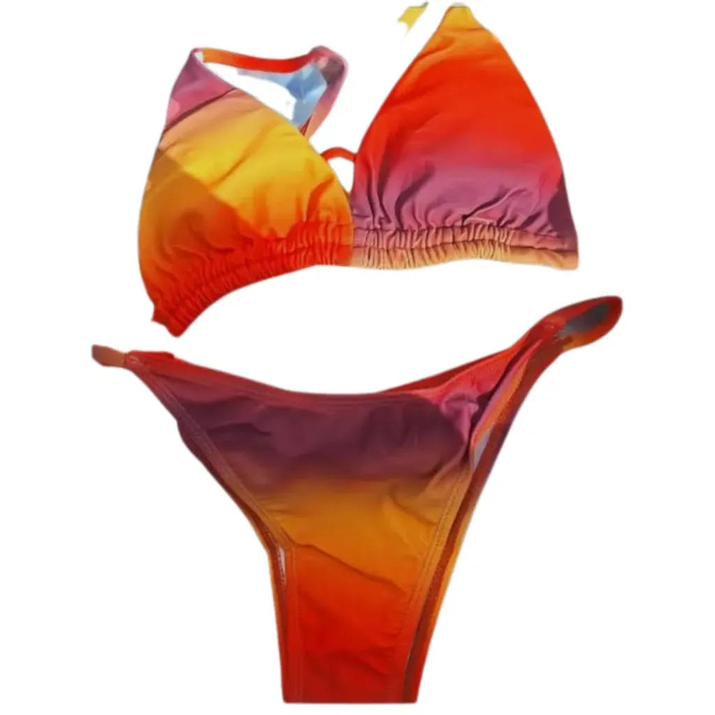 Traje de baño 2 pieza C Naranja T S