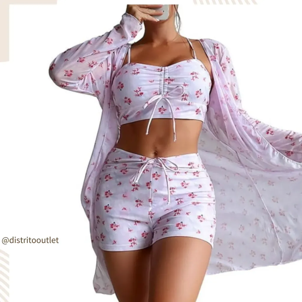 [210246] Traje de baño 2 pieza C Rosa T XXL