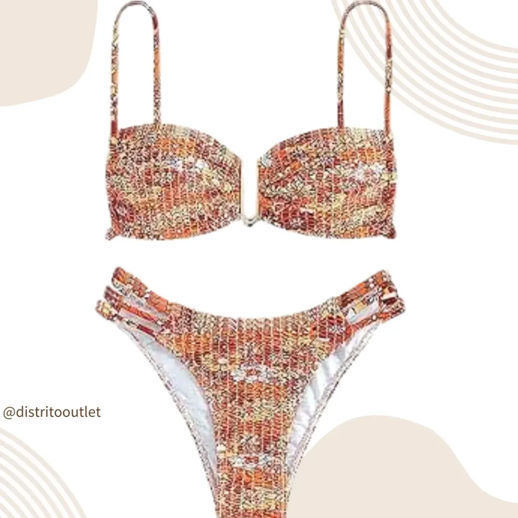 Traje de baño 2 pieza C Cafe T M