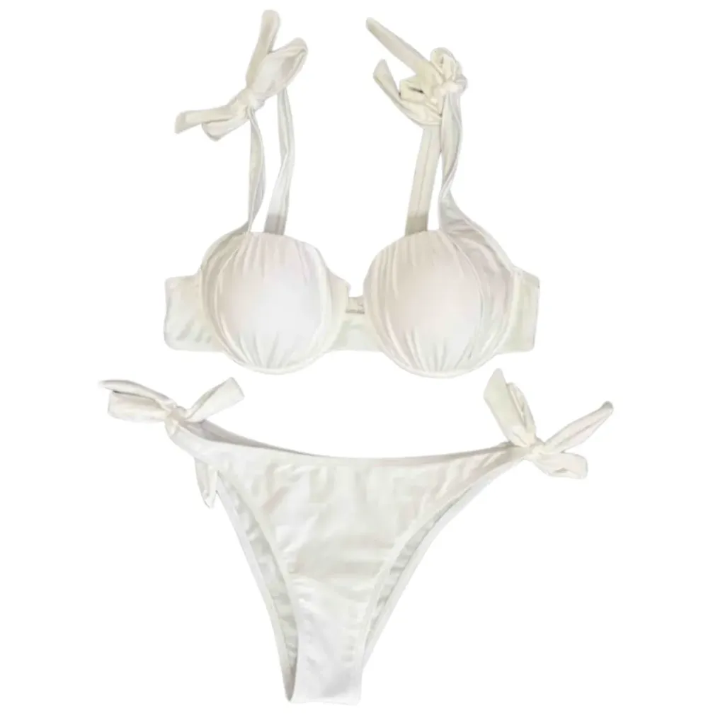 Traje de baño 2 pieza C Crema T M
