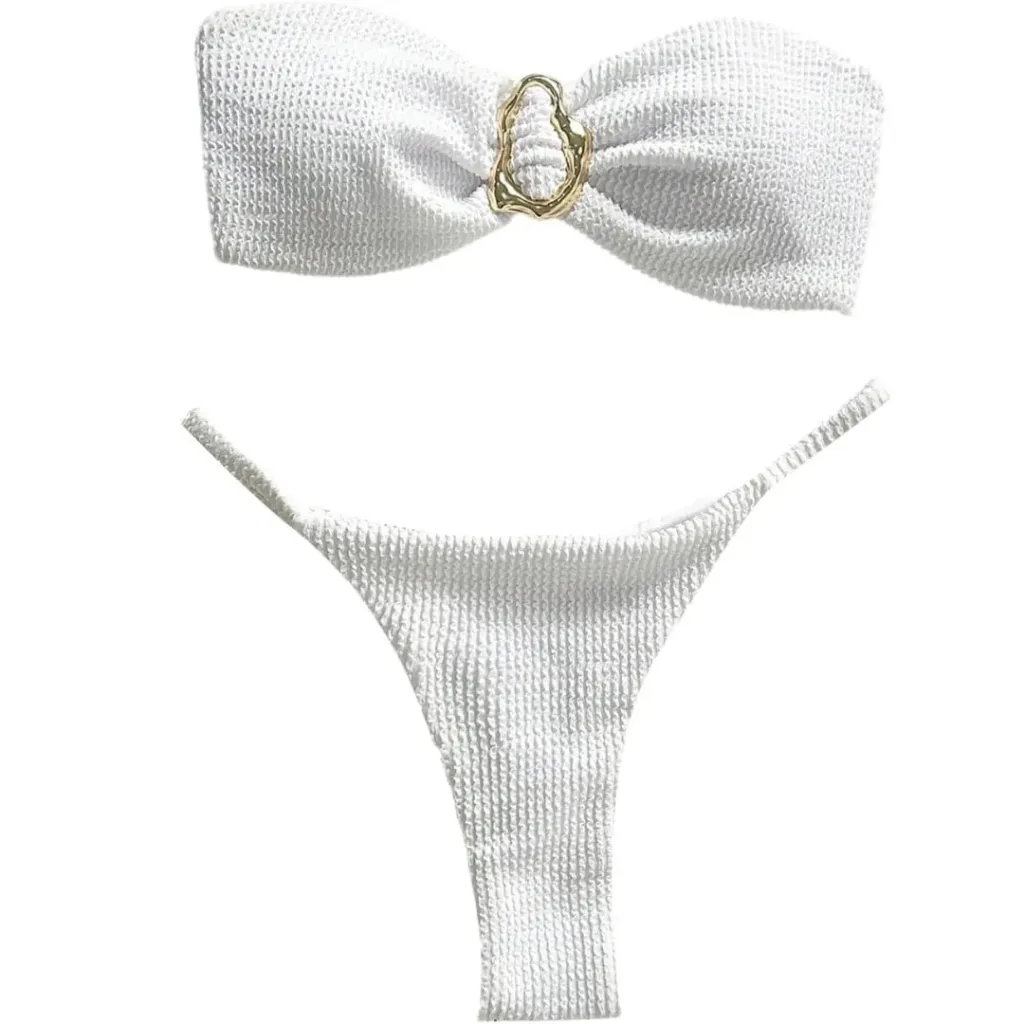 Traje de baño 2 pieza C Blanco T M