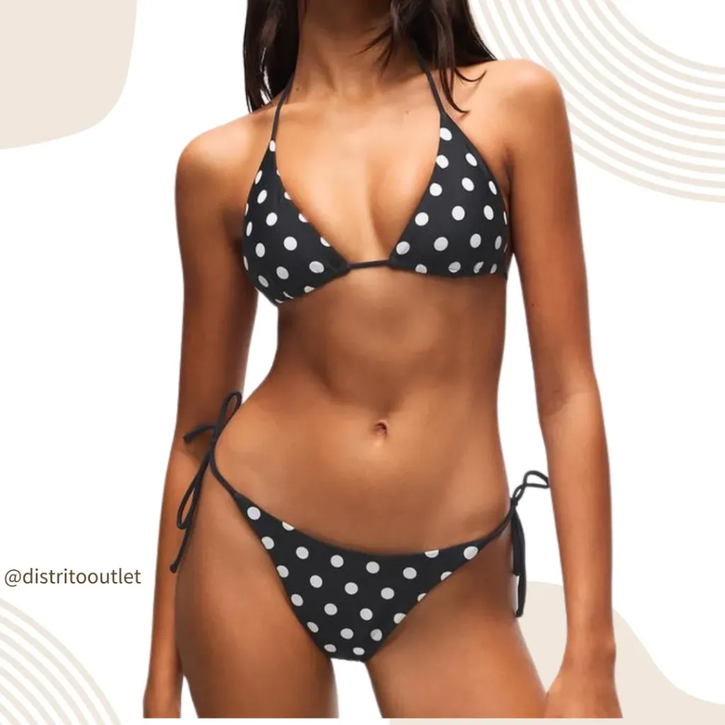 Traje de baño 2 pieza C Negro T M