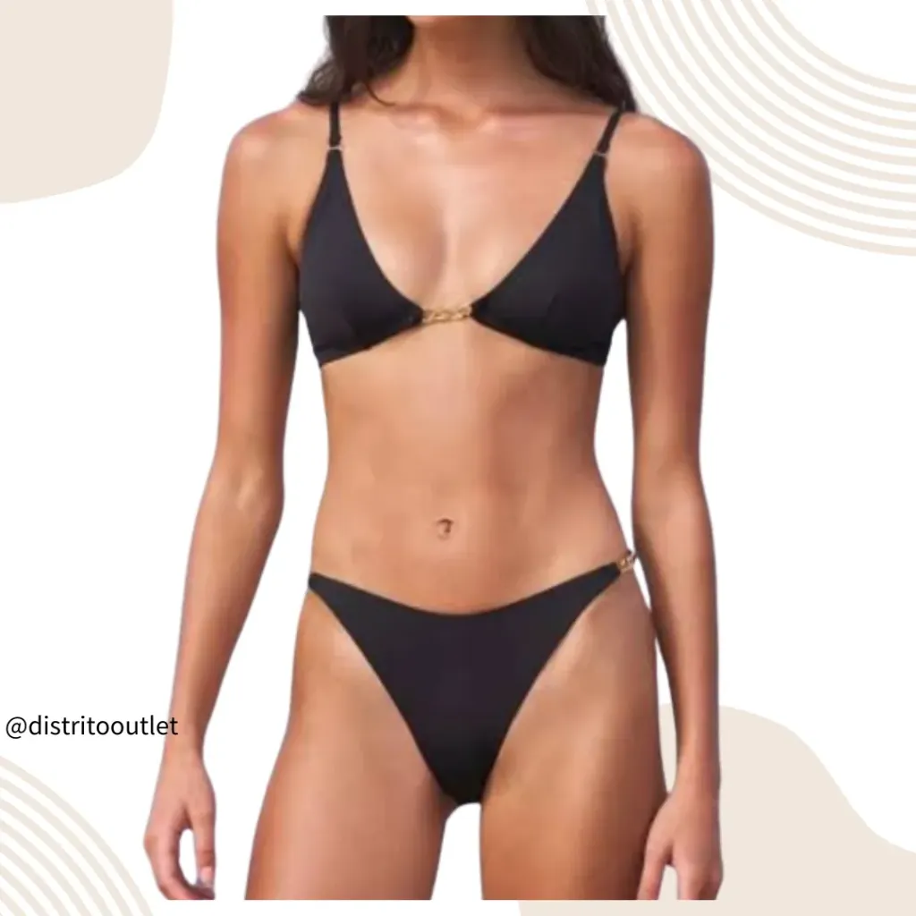 Traje de Baño 2 Pz C Negro T M